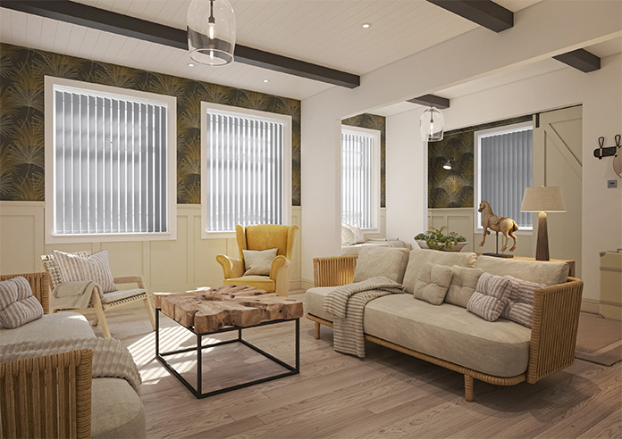 Andromeda, Dusky Grey - Vertical Blind - Image 7